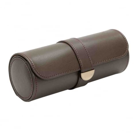 Coffret Montre Earth triple Watch Roll Wolf 1834 - Coffee