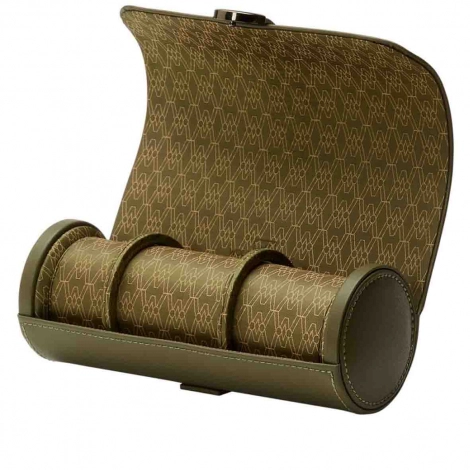 Coffret Montre Earth triple Watch Roll Wolf 1834 - Olive
