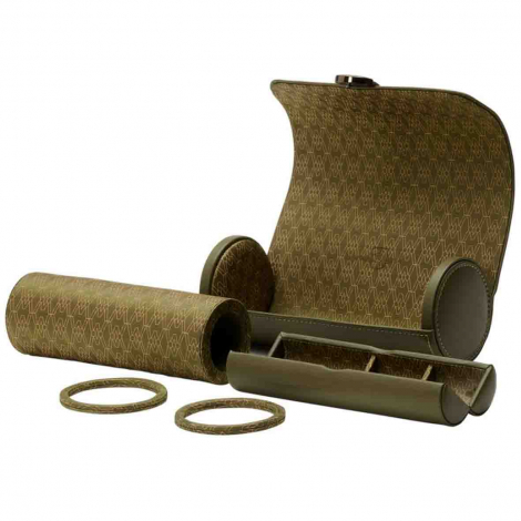 Coffret Montre Earth triple Watch Roll Wolf 1834 - Olive