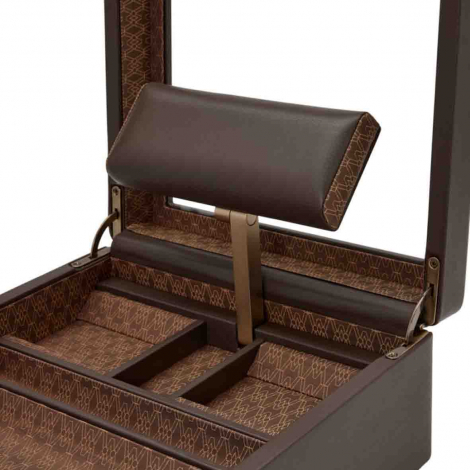 Coffret Montre et bijoux Earth Watch Stand Box Wolf 1834 - Coffee
