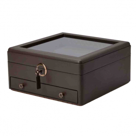 Coffret Montre et bijoux Earth Watch Stand Box Wolf 1834 - Coffee