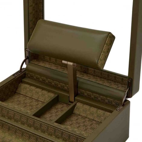 Coffret Montre et bijoux Earth Watch Stand Box Wolf 1834 - Olive