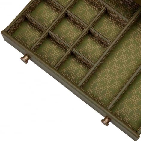 Coffret Montre et bijoux Earth Watch Stand Box Wolf 1834 - Olive