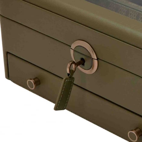 Coffret Montre et bijoux Earth Watch Stand Box Wolf 1834 - Olive