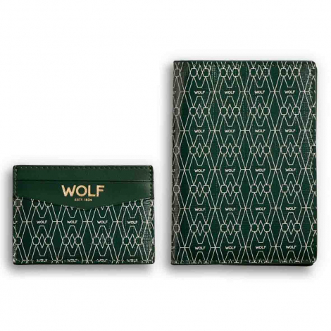 Coffret Passeport et �tui � cartes Wolf 1834 