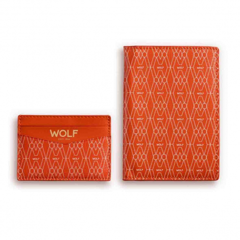 Coffret Passeport et �tui � cartes Wolf 1834