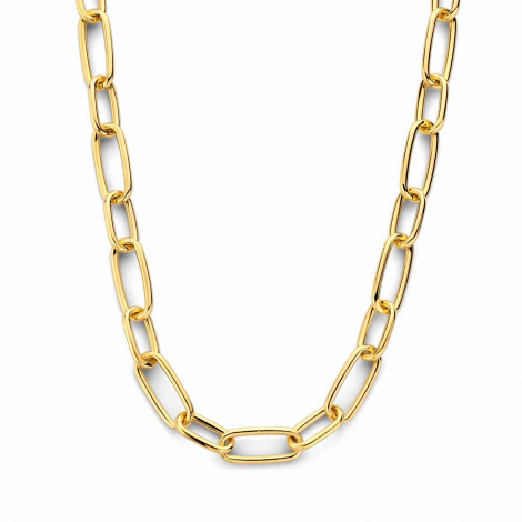 Collier  mailles en argent - plaqu or - Naiomy