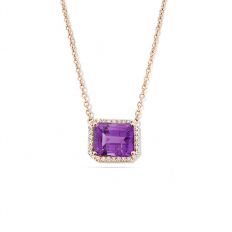 Collier Amthyste et diamants One More
