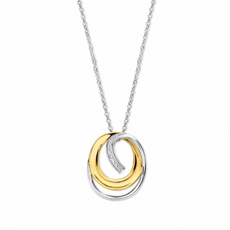 Collier argent bicolore et oxydes - Naiomy