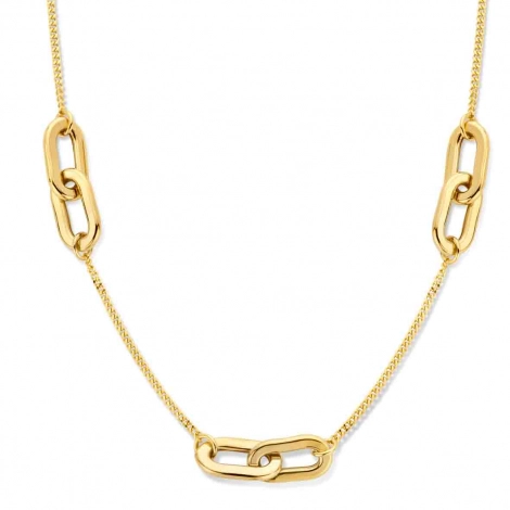 Collier Argent chane avec maillons - Naiomy