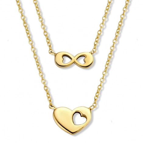 Collier Argent dor  - Naiomy