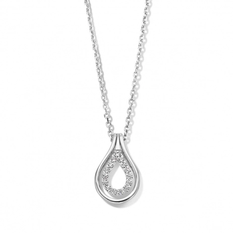 Collier Argent pavage Zirconium - Naiomy 