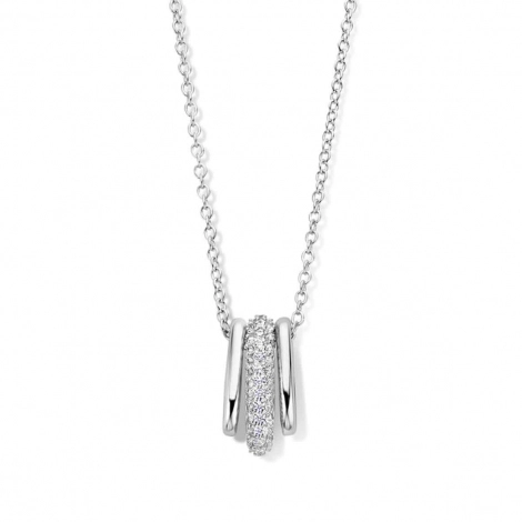 Collier Argent pavage Zirconium - Naiomy 