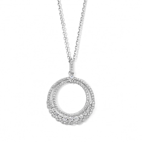 Collier Argent pavage Zirconium - Naiomy 