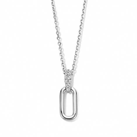 Collier Argent pavage Zirconium - Naiomy 