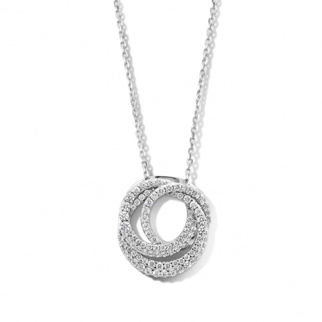 Collier Argent pavage Zirconium - Naiomy 