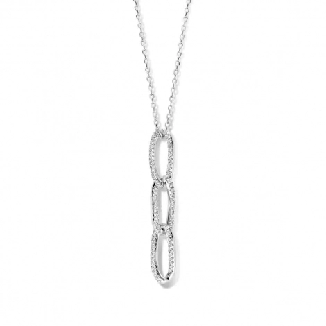 Collier Argent pavage Zirconium - Naiomy 