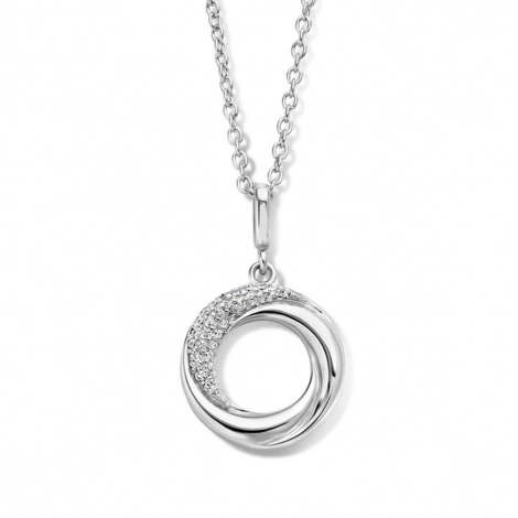 Collier Argent pavage Zirconium - Naiomy 