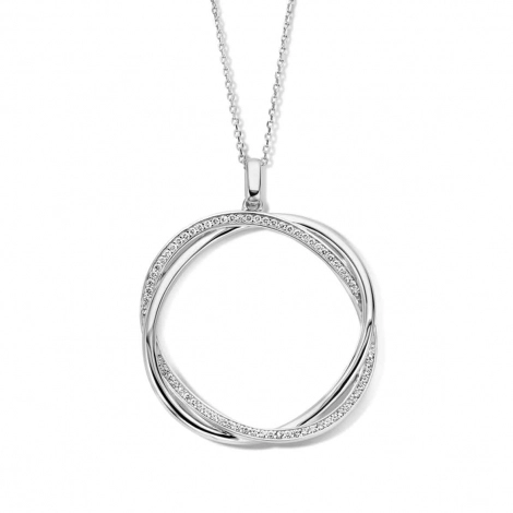 Collier Argent pavage Zirconium - Naiomy 
