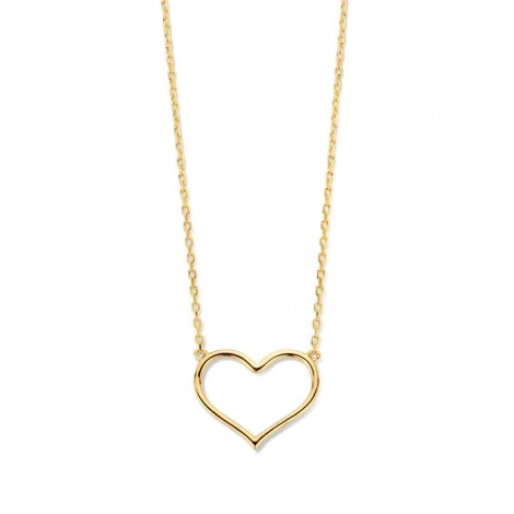 Collier Argent pendentif coeur - Naiomy
