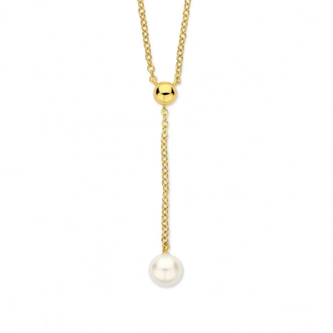 Collier Argent pendentif perle - Naiomy