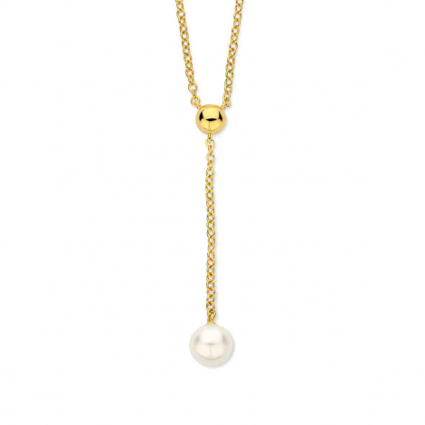 Collier Argent pendentif perle - Naiomy  combiner