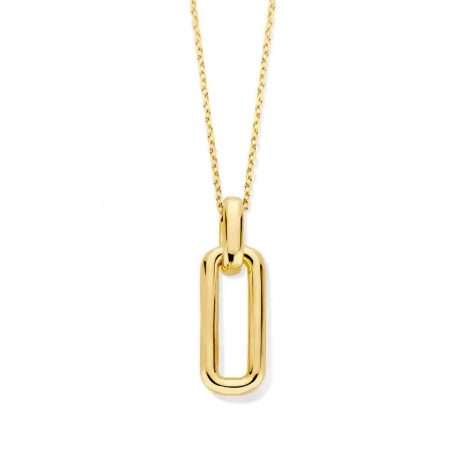 Collier Argent pendentif rectangle - Naiomy