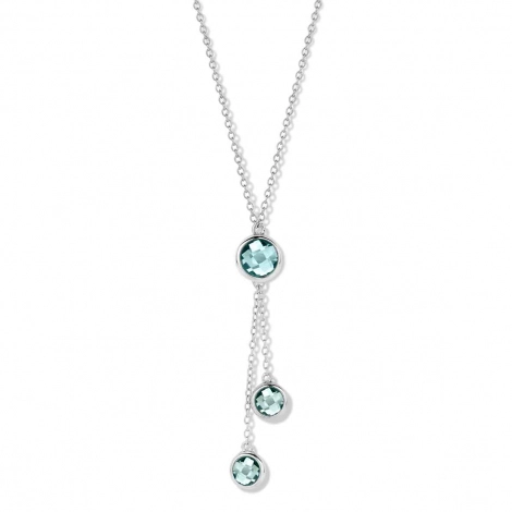 Collier Argent pierres bleues - Naiomy 