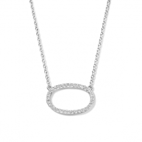 Collier Argent serti d'oxyde - Naiomy
