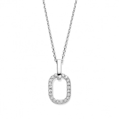 Collier Argent serti d'oxydes de zirconium - Naiomy