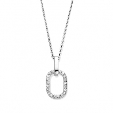 Collier Argent serti d'oxydes de zirconium - Naiomy  combiner
