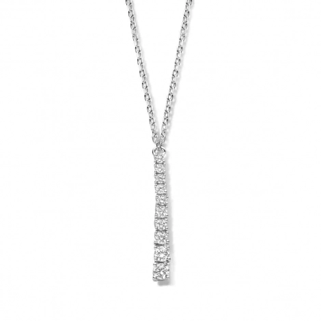 Collier Argent serti d'oxydes de zirconium - Naiomy
