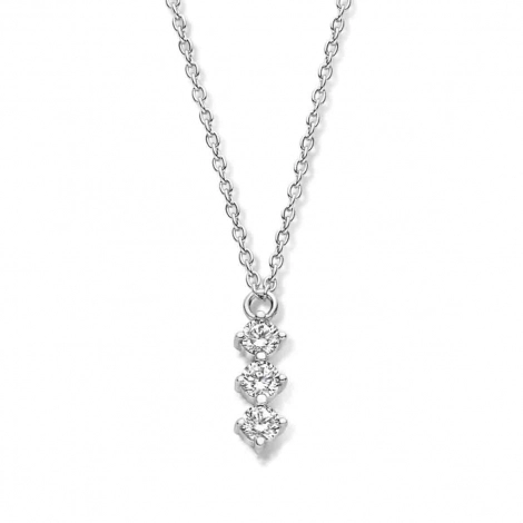 Collier Argent serti d'oxydes de zirconium - Naiomy
