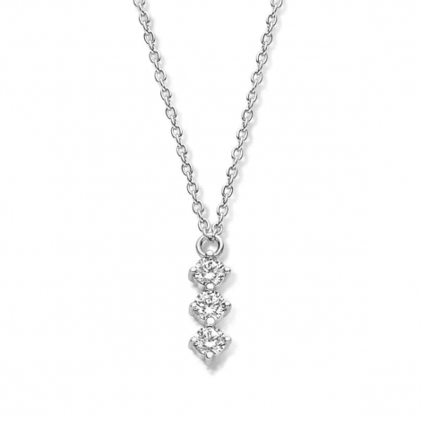 Collier Argent serti d'oxydes de zirconium - Naiomy  combiner