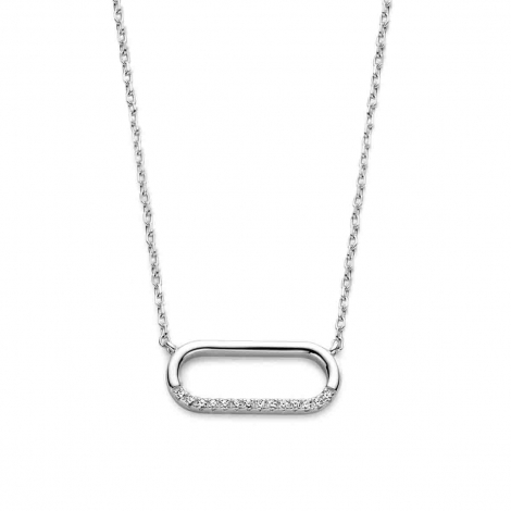 Collier Argent serti d'oxydes de zirconium - Naiomy  combiner