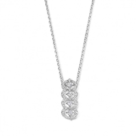 Collier Argent serti d'oxydes - Naiomy