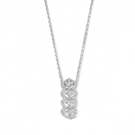 Collier Argent serti d'oxydes - Naiomy  combiner