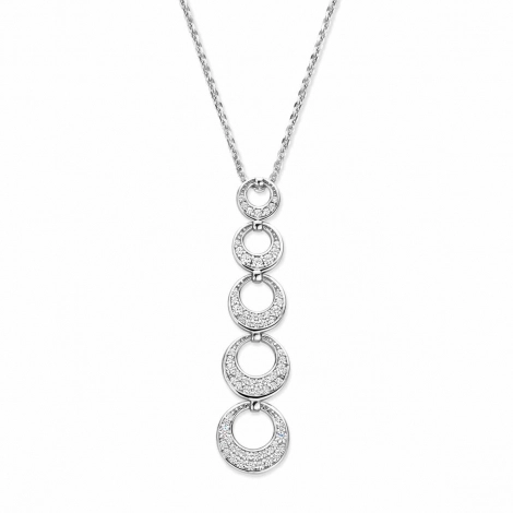 Collier Argent Serti d'oxydes  - Naiomy