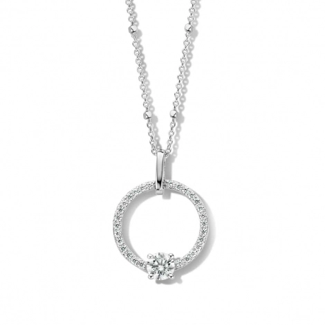 Collier Argent serti de Zirconium - Naiomy