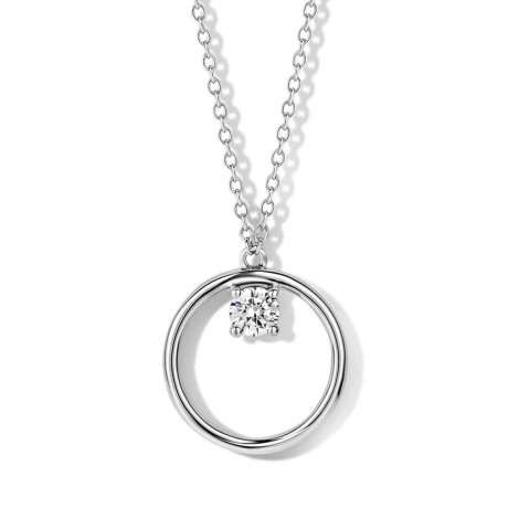 Collier Argent serti de Zirconium - Naiomy