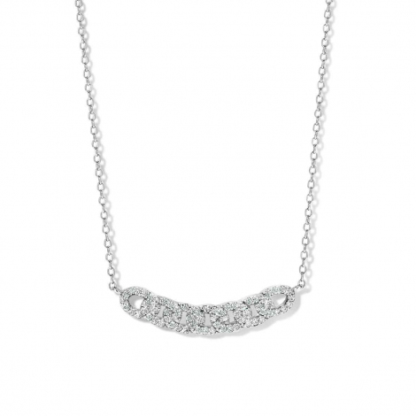 Collier Argent serti de Zirconium - Naiomy