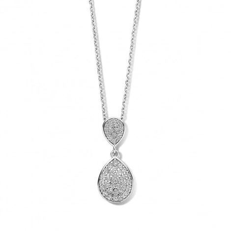 Collier Argent serti de zirconium - Naiomy
