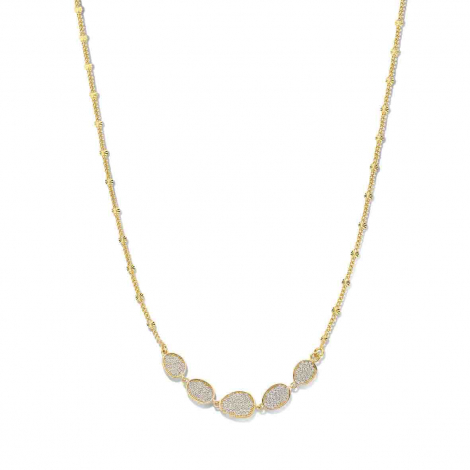 Collier Argent  serti de zirconium - Naiomy