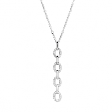 Collier Argent serti de Zirconium - Naiomy