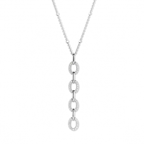 Collier Argent serti de Zirconium - Naiomy  combiner