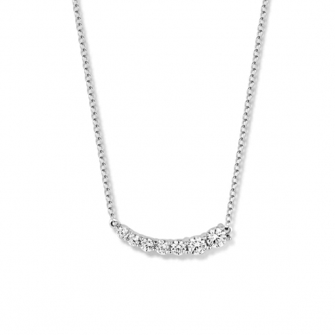 Collier Argent serti de Zirconium - Naiomy