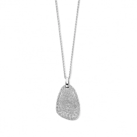 Collier Argent serti de zirconium - Naiomy