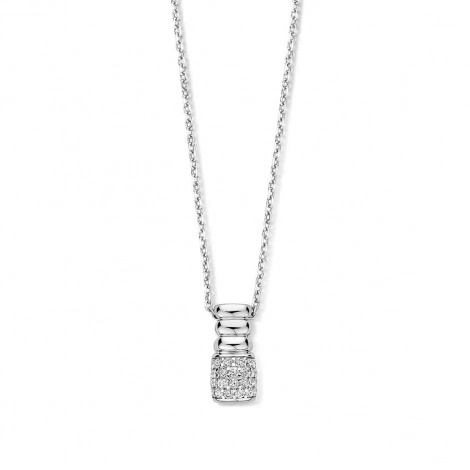 Collier Argent serti de zirconium - Naiomy