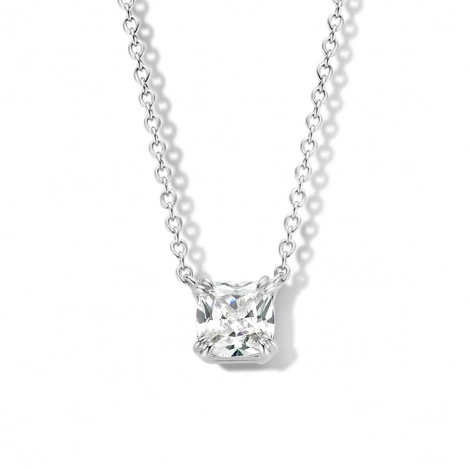 Collier Argent serti de Zirconium - Naiomy