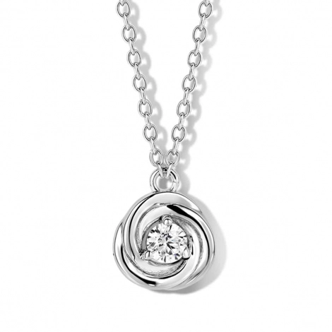 Collier Argent serti de Zirconium - Naiomy